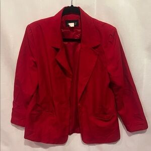 Briggs New York Vibrant Red Women's Blazer